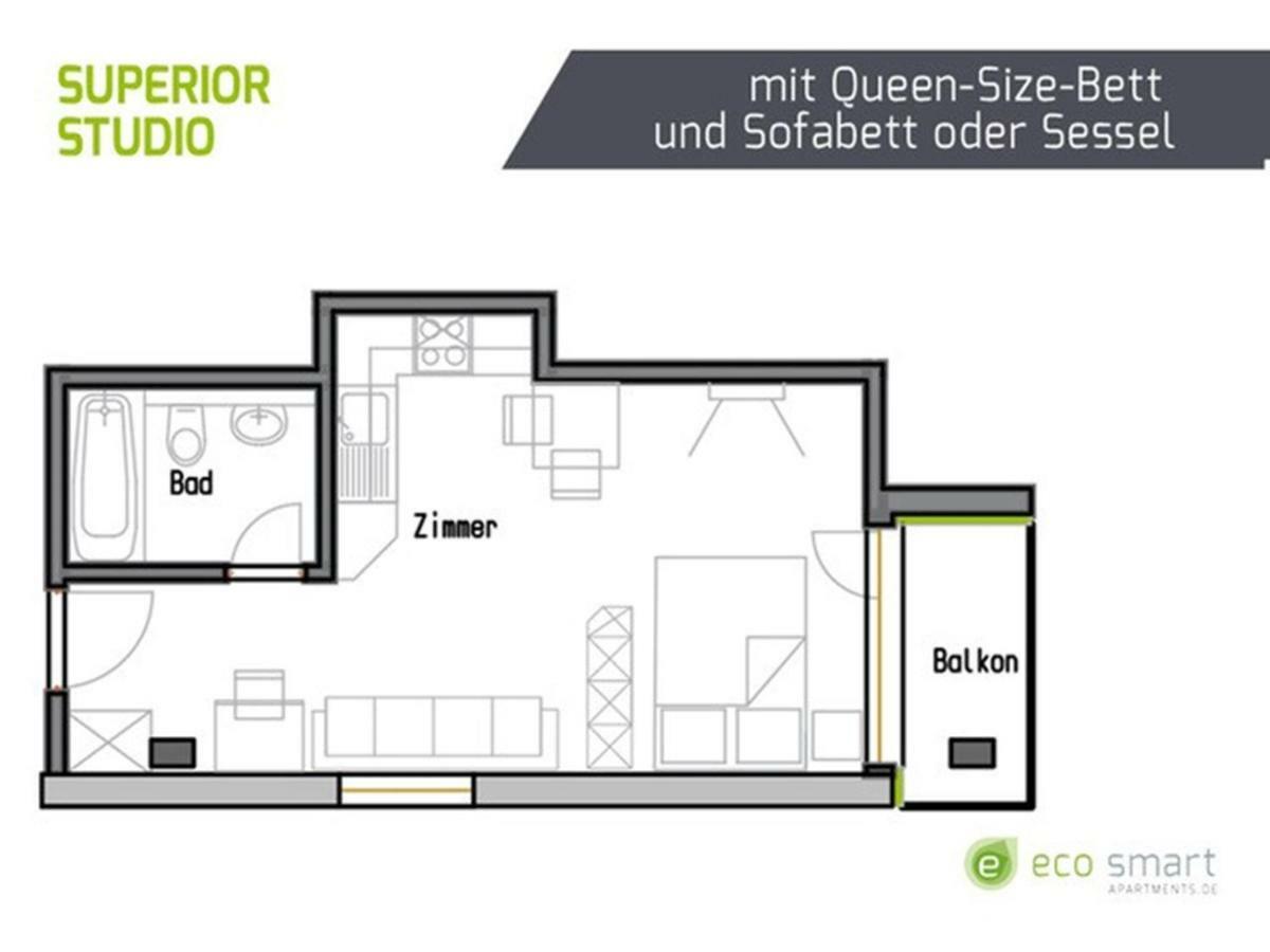 Eco Smart Apartments Erlangen Buitenkant foto