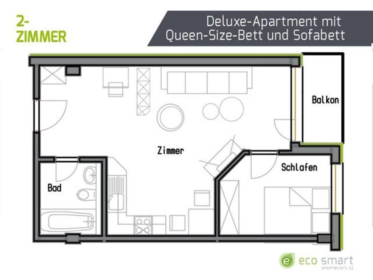 Eco Smart Apartments Erlangen Buitenkant foto