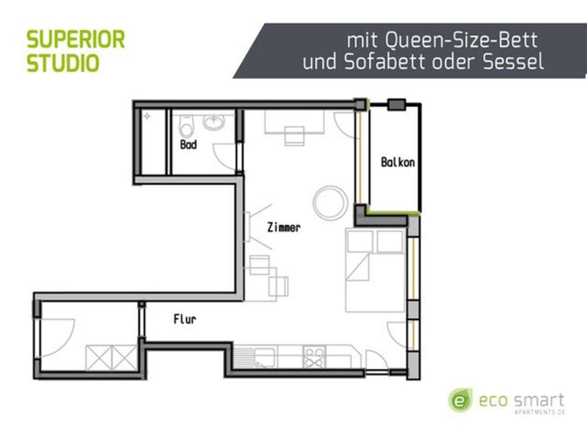 Eco Smart Apartments Erlangen Buitenkant foto